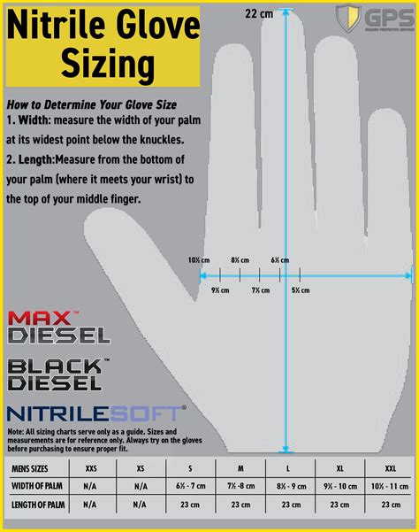 how to measure glove thickness|glove size chart.